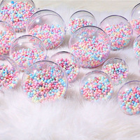 Billes de mousse couleur macaron, mini billes de polystyrène pour remplissage de boîtes cadeaux, slime, loisirs créatifs, matériau de garnissage pour ballons Bobo