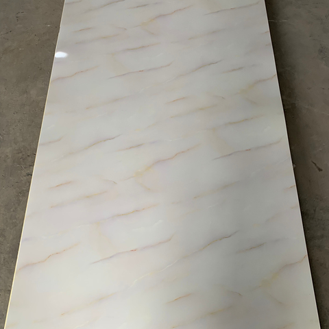 UV Board Waterproof Plastic Sheet High Glossy PVC Marble Sheet for Wall Decoration