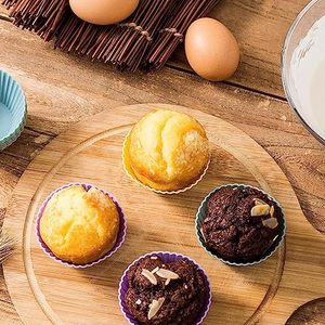 Silicone Cupcake Baking Cups Reusable Muffin Liners Cupcake Wrapper Cups Holders for Muffins Cupcakes and Candies - Product Image 6