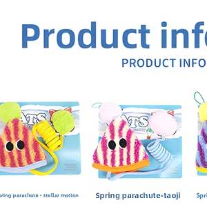 Jouet en peluche pour <span class=keywords><strong>chat</strong></span> pour l'auto-entretenissement et le soulagement de l'ennui, à suspendre à la porte, avec corde élastique, baguette de stimulation et papier froissé à ressort - Product Image 6
