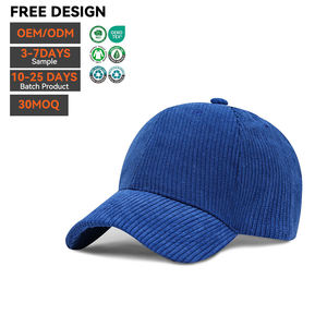 Gorra de Béisbol de Pana de 6 Paneles con Logotipo Bordado Personalizado, Ajustable, de Algodón de Alta Calidad, con Diseño Impreso, para Hombre, Invierno - Product Image 3