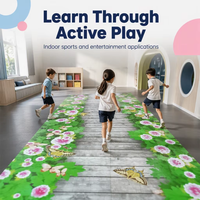 Système de jeu interactif pour parc d'attractions, plus de 150 jeux, dalles interactives au sol, projection métallique, prix compétitif