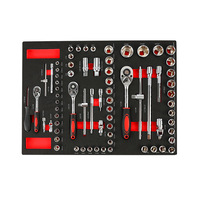 Ensemble d'outils combinés pour mécanicien de 201 pièces, fabriqué en acier au chrome-molybdène-vanadium, outils de réparation automobile et domestique, outils EVA