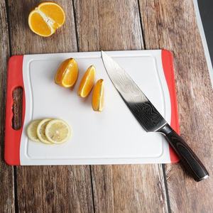 Cuchillo de Cocina Estilo Japonés IOKO para Rebanar Sushi, Carne, Santoku, Patrón Láser Damasco, Mango de Madera Pakka - Product Image 3