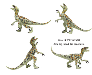 Brazos móviles Piernas Velociraptor Juguete Pvc Modelo de <span class=keywords><strong>dinosaurio</strong></span> realista - Product Image 2