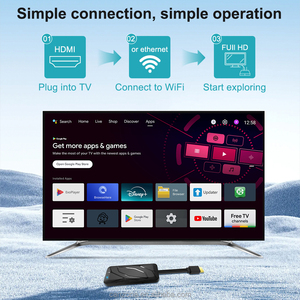 Canzone Mini Android TV Stick Amlogic S905X5M Quad Core 14 4K HDR WiFi 6 avec activation/désactivation automatique pour le streaming et le lecteur réseau - Product Image 3