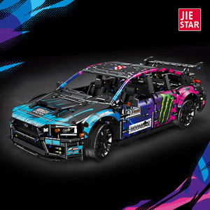 Jestar <b>Building</b> Blocks <b>Car</b> 57010 for WRXSTI Racing <b>Model</b> High Difficulty DIY Assembly 800+ Pieces Plastic Compatible for - Product Image 3