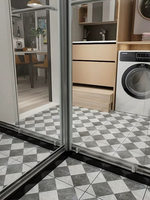 Carreaux de sol en céramique imitation pierre pour cuisine, toilettes, chambre, salle de bain, 300x300mm, 8mm, antidérapants, résistants à l'usure, mats, simples et modernes