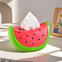 Großhandel Niedliche und Kreative Wassermelonen-Taschentuchbox Wohnzimmer Desktop-Taschentuchspender Luxuriöse Dekorative Papierbox Ornament