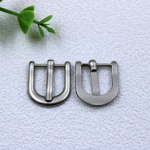 Fibbia di lusso in lega di zinco argento fibbia singola 15mm 20mm 25mm 30mm fibbia per cintura in metallo per cinturino borse in pelle cintura - Product Image 5