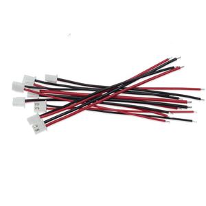 Câble JST Type XH2.54mm à extrémité unique en cuivre étamé, 2 broches, 1007 26 24 22 20 18 AWG, 100mm 200mm 300mm, en stock usine - Product Image 1