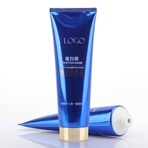 Tubo de Aluminio Azul Vacío con Logotipo Personalizado al por Mayor para Acondicionador Capilar, Cuidado de la Piel, Envase Cosmético con Tapa de Rosca - Product Image 3