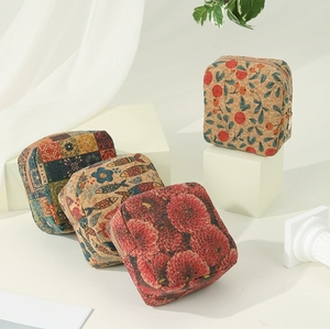 Nieuw Binnen Delicate Lichte Kurk Make-Up Tassen Fruit Vierkante Lippenstift Opbergzak Rits Draagbare Zakje Datakabel Sleutel Organizer Tas - Product Image 2