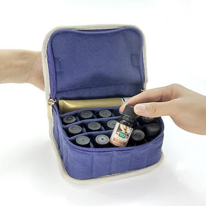 Bolsa de almacenamiento de aceites esenciales portátil, impermeable, a prueba de golpes, organizador multicompartimento para botellas de 5-15ml, bolsa de almacenamiento de cosméticos - Product Image 3