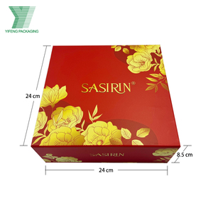 Sang trọng cao cấp bánh sô cô la container món tráng miệng hộp đóng gói quà tặng hai tầng ngày kẹo bánh ngọt cấp thực phẩm Matt cán - Product Image 2