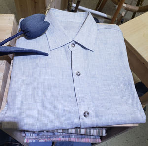 Chemise en lin de qualité supérieure Birla <span class=keywords><strong>Century</strong></span> à manches longues, 8053, biologique, 100% pur, formelle, décontractée, pour hommes - Product Image 2