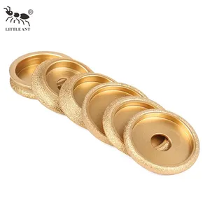 LITTLE ANT Easy to Operate Vacuum Brazed Diamond Grinding Parallel Wheel Stone Edge Profile Polishing for Angle Grinder