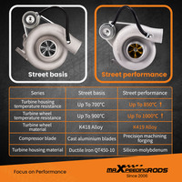 طقم حشيات منافذ الزيت/الماء المحسّن TD05 20G من ماكسبيدينجرودز لسوبارو إمبريزا WRX / STI EJ20 EJ25 2002 - 2006 بقوة 380 حصان
