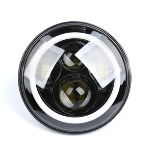 <span class=keywords><strong>LC</strong></span> Chất lượng cao 7 "Vòng 75W mắt thiên thần DRL chuyển tín hiệu Led Đèn Pha cho Jeep Harley xe máy 6200lm đèn - Product Image 6