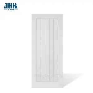 JHK-F06 bianco Primer Texture Design moderno semplice mdf porta pelle moderna in legno pannelli porta interna porta bianco primer porta composita porta
