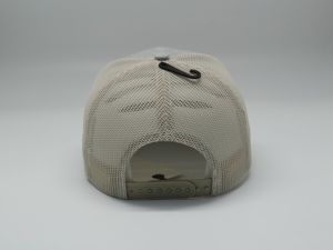 Vente en gros d'écussons en cuir brodés personnalisés de haute qualité 6 panneaux en laine et maille ajustés casquettes de baseball casquette de camionneur - Product Image 4
