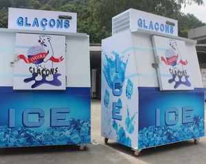 380L Oblique Porte Extérieure de stockage de sac de glace congélateur <span class=keywords><strong>Distributeur</strong></span> De Glace - Product Image 6