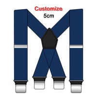 3.5CM hommes X Sharp solide mat Design bureau haut vers le bas suspendu éclairage chemise bretelles ceinture