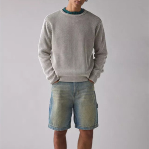 Suéter de cuello redondo de punto <span class=keywords><strong>Katin</strong></span> Swell para hombre con textura acanalada y ajuste relajado perfecto para uso diario informal - Product Image 4