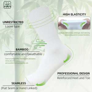 Kaus kaki kustom untuk pria wanita, Kaos Kaki Dalaman Viscose organik tanpa jejak, nyaman, lembut untuk remaja - Product Image 2