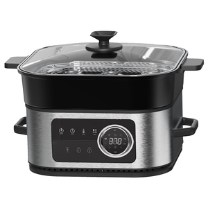 Newle <span class=keywords><strong>3</strong></span> in 1 friggitrice a vapore 6 litri pentola a vapore 1800W digitale caldo 6L 7L coperchio in vetro Smart Air friggitrice - Product Image 1