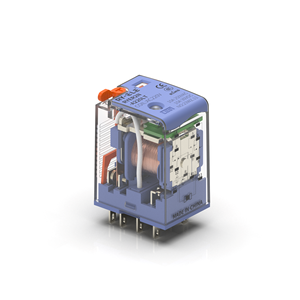 Ổ cắm rơle nguồn trung gian 24VDC <span class=keywords><strong>8</strong></span> chân với nút thử cuộn dây tiếp xúc bạc & đèn LED RYER2N-D24LT RY-ELE Bảo vệ kín - Product Image 6