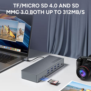 <span class=keywords><strong>Thunderbolt</strong></span> 4 40Gbps 20 trong 1 4K 60Hz USB Gen2 2.5 gam <span class=keywords><strong>Ethernet</strong></span> <span class=keywords><strong>Hub</strong></span> Mac Mini M4 Docking Station Màn hình kép cho DELL/HP/Mac - Product Image 5