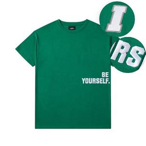 T-shirts avec logo appliqué personnalisé T-shirts avec logo brodé surdimensionné - Product Image 2