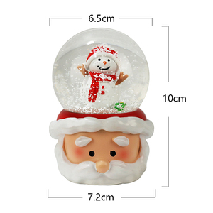 Globe <span class=keywords><strong>de</strong></span> <span class=keywords><strong>neige</strong></span> en résine Noël Père Noël <span class=keywords><strong>Bonhomme</strong></span> <span class=keywords><strong>de</strong></span> <span class=keywords><strong>neige</strong></span> Décor Boule à <span class=keywords><strong>neige</strong></span> avec lumières et <span class=keywords><strong>musique</strong></span> - Product Image 3