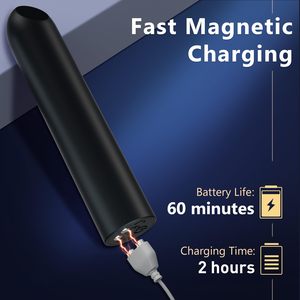 Bullet-Vibrator für Frauen – Stimulation der Klitoris und des G-Punkts, abgewinkelte Spitze, 10-Gang-Vibrator, USB-wiederaufladbar, wasserdicht - Product Image 5