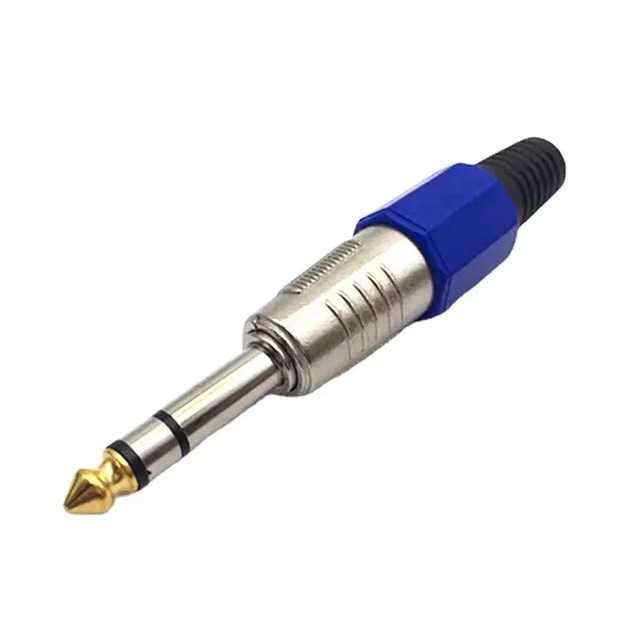 6.35mm Jack Copper Tip Trs Audio Jack Male for Microphone Mixer Plug