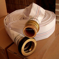 Tuyau d'incendie flexible en toile/PVC de 3 pouces et 4 pouces avec raccord BS pour les besoins des pompiers et l'irrigation agricole