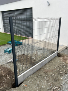 Clôtures de jardin en métal industriel <span class=keywords><strong>Mrt</strong></span> certifiées CE galvanisées et revêtues par poudre anti-escalade, clôtures de sécurité pour cour à bas prix - Product Image 3