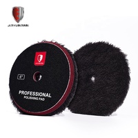 JYM-0233 Tampon de polissage professionnel en laine texturée violette de 6 pouces, écologique, pour polisseuse rotative DA et peinture automobile