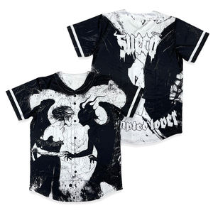 Ropa de calle de béisbol personalizada patrón de diseño de moda camiseta de béisbol de diseño vintage - Product Image 1