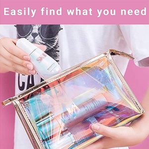 Large Cosmetic Bag PVC Makeup <strong>for</strong> Women Girls <strong>Teens</strong> Travel Toiletry Pencil Brush Storage Case - Product Image 6