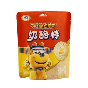 China Supplier Cheap Price Resealable Cheese Stick Lollipop Ziplock Zipper Packaging Bag Plastic Stand Up Pouch Custom Printed