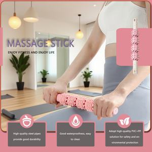 2025全身PVC <span class=keywords><strong>Thera</strong></span>マッサージローラースティックピンクブルー刺激ボールデザイン腹筋防水フット腕ヘッド - Product Image 2