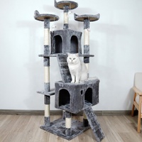 Árbol para Gatos de Diseño Moderno con Torre de Escalada y Gimnasio de Peluche