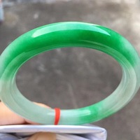 Bracelet en quartzite jade naturel vert cireux, motif floral flottant, pour femme, élégant, avec boîte cadeau, vente en gros