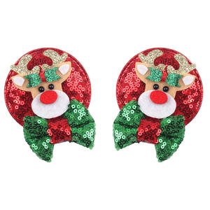 2 paia di <span class=keywords><strong>clip</strong></span> per orecchie da topo con paillettes accessori per costumi con Glitter 2024 di natale festa di Halloween <span class=keywords><strong>clip</strong></span> per capelli decorativi per ragazza Mickey - Product Image 4