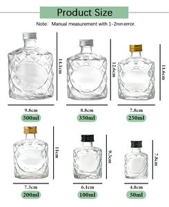 Bouteilles en verre réutilisables écologiques et recyclables avec bouchon à vis pour jus, boissons, spiritueux et <span class=keywords><strong>vodka</strong></span> – Vente en gros – 50ml, 100ml, 200ml, 250ml, 350ml, 500ml - Product Image 6