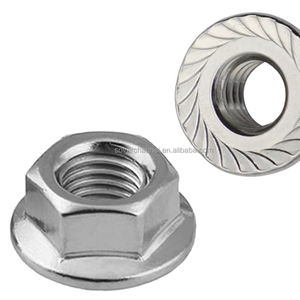 Din6923 Hex mặt bích Nut răng cưa mặt bích Hex khóa <span class=keywords><strong>Nuts</strong></span> M6 M8 M10 M12 M16 M20 thép không gỉ - Product Image 3