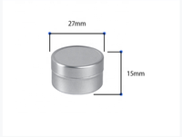 Contenitore Rotondo in Alluminio da 5ml con Coperchio Scorrevole
