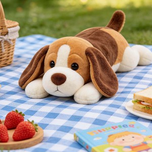Peluche Gigante de <span class=keywords><strong>Perro</strong></span> <span class=keywords><strong>Beagle</strong></span> - Almohada de Peluche Suave y Larga para Abrazar, Juguete para Niños y Adultos, <span class=keywords><strong>Cachorro</strong></span> <span class=keywords><strong>Beagle</strong></span> Realista y Adorable - Product Image 2